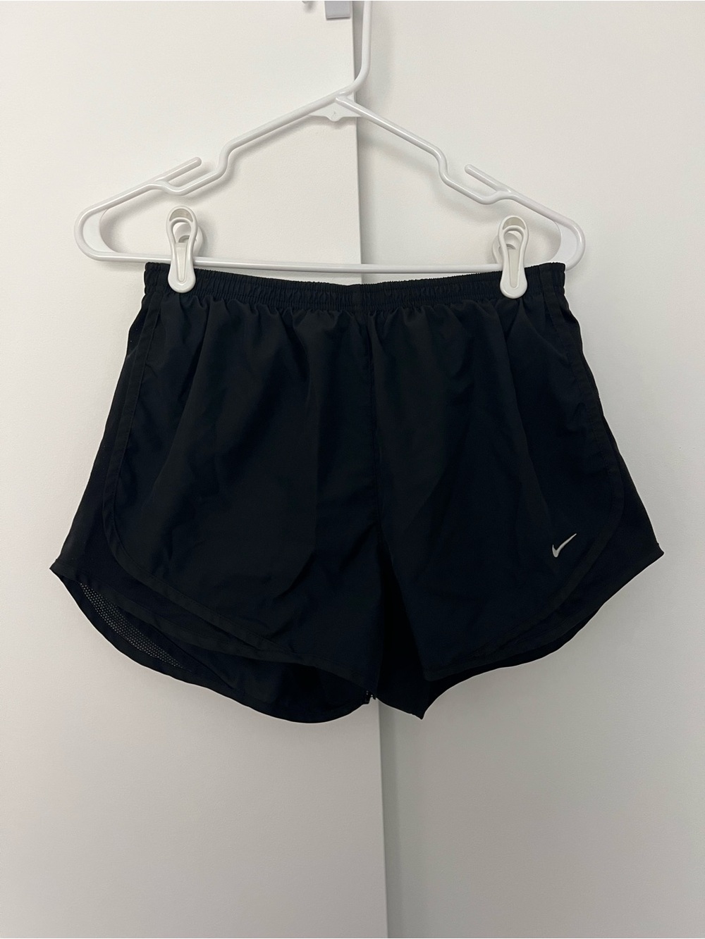 Nike Tempo Running Shorts Black Workout Athletic Womens Y2K Medium - Picture 3 of 6